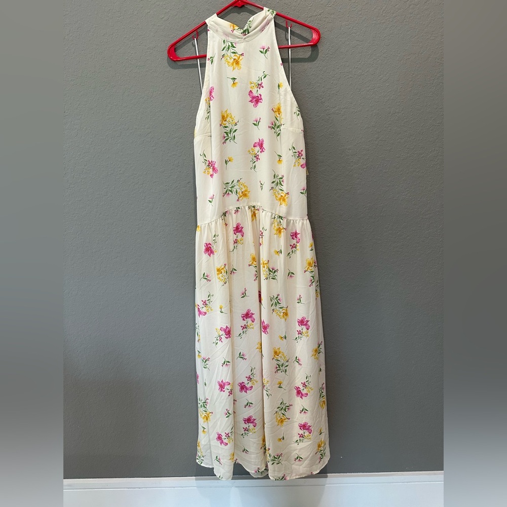 A New Day Floral Halter neck Maxi Dress NWT Sz M